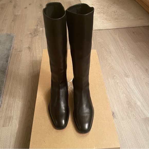 Christian Laboutin Tagastretch Flat Nappa/Black Knee high Boots - Picture 4 of 6